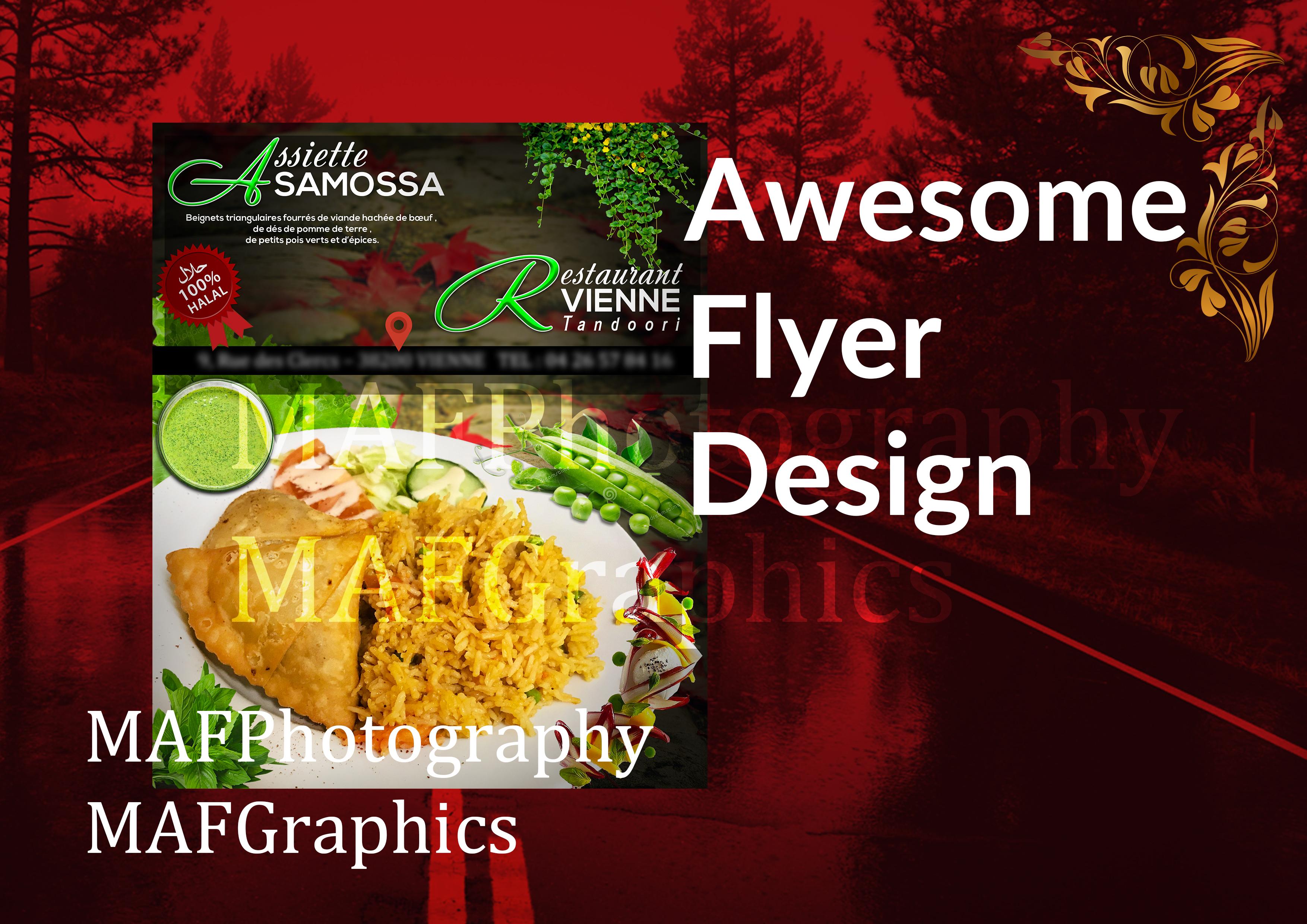 I will design your poster or flyer in French or English Fran&ccedil;ais et anglais