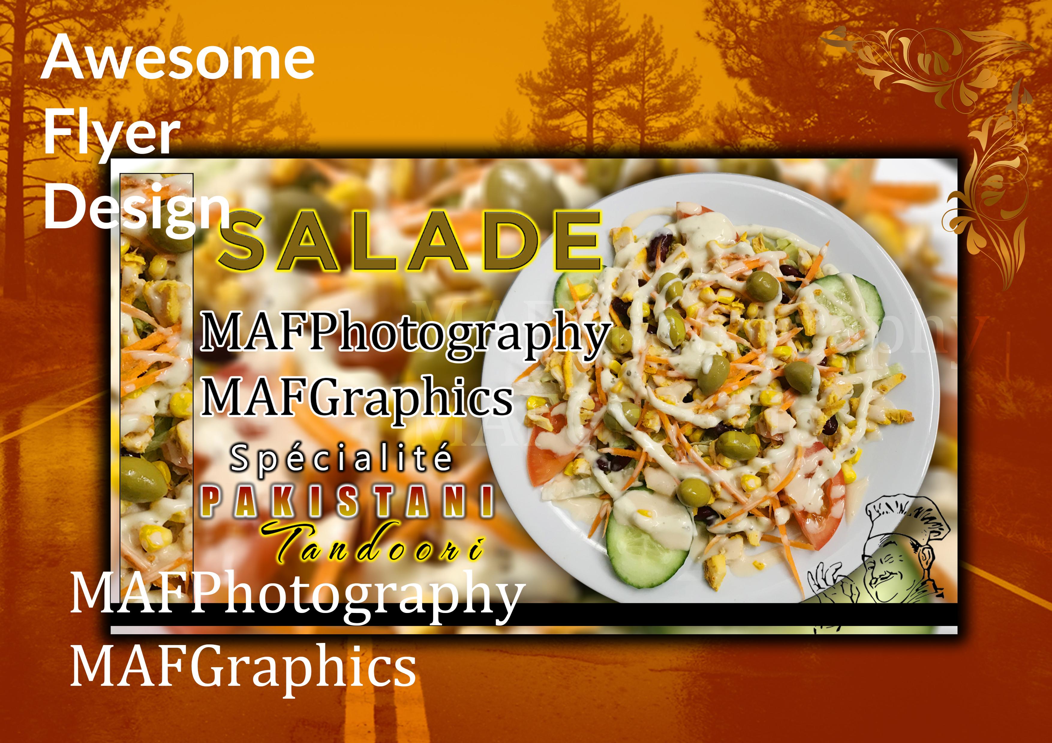 I will design your poster or flyer in French or English Fran&ccedil;ais et anglais