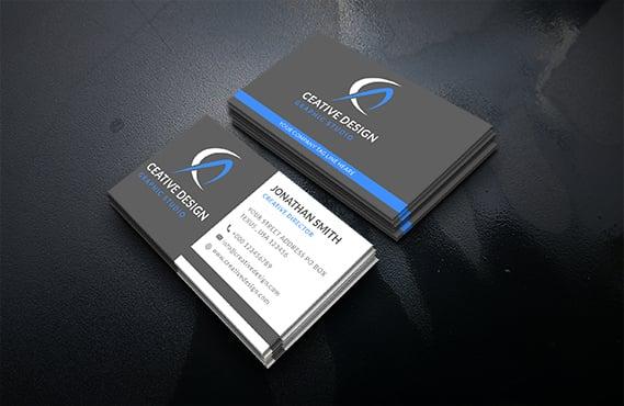 I create minimal design professional business cards 