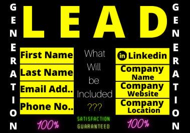 I will give you 100% valid Leads