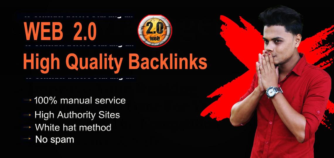  I will create web 2.0 high authority backlinks for top ranking