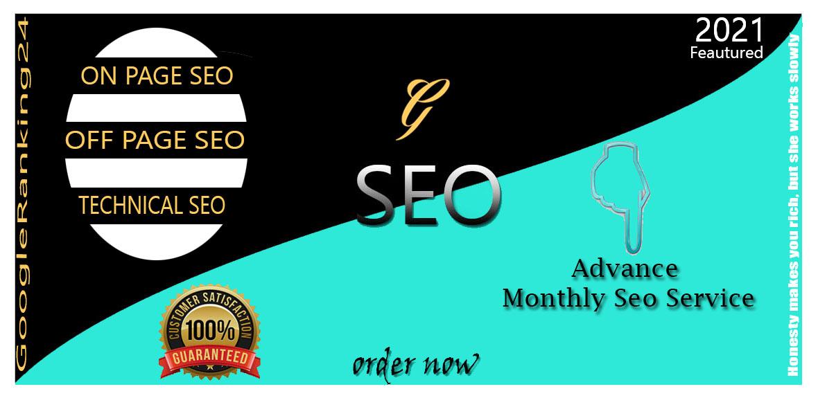 I will deliver a advance monthly SEO package for google page1 ranking