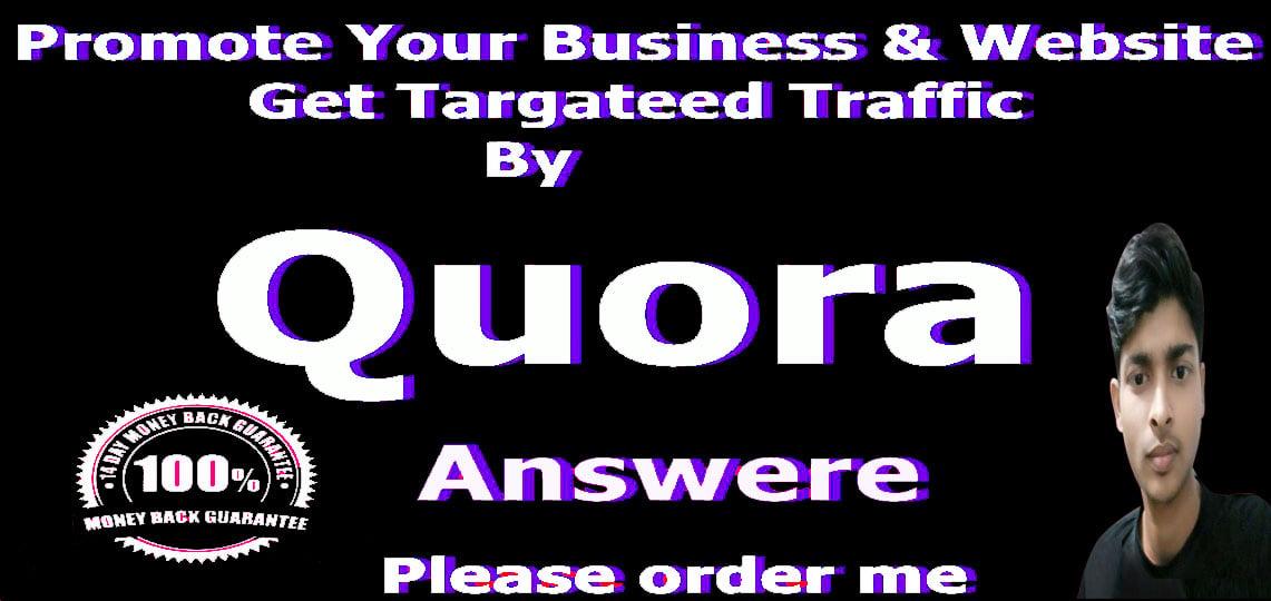 10 Quora answers Backlink with Unique articles.