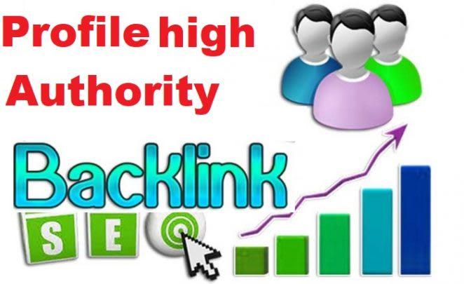 I will do 50 profile backlinks unique on high domains