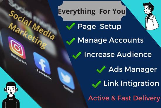 I will create, design and optimize Social Media Account & Page professionally