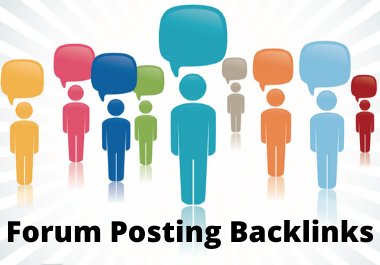 Get 40 HQ Forum Posting Backlinks 
