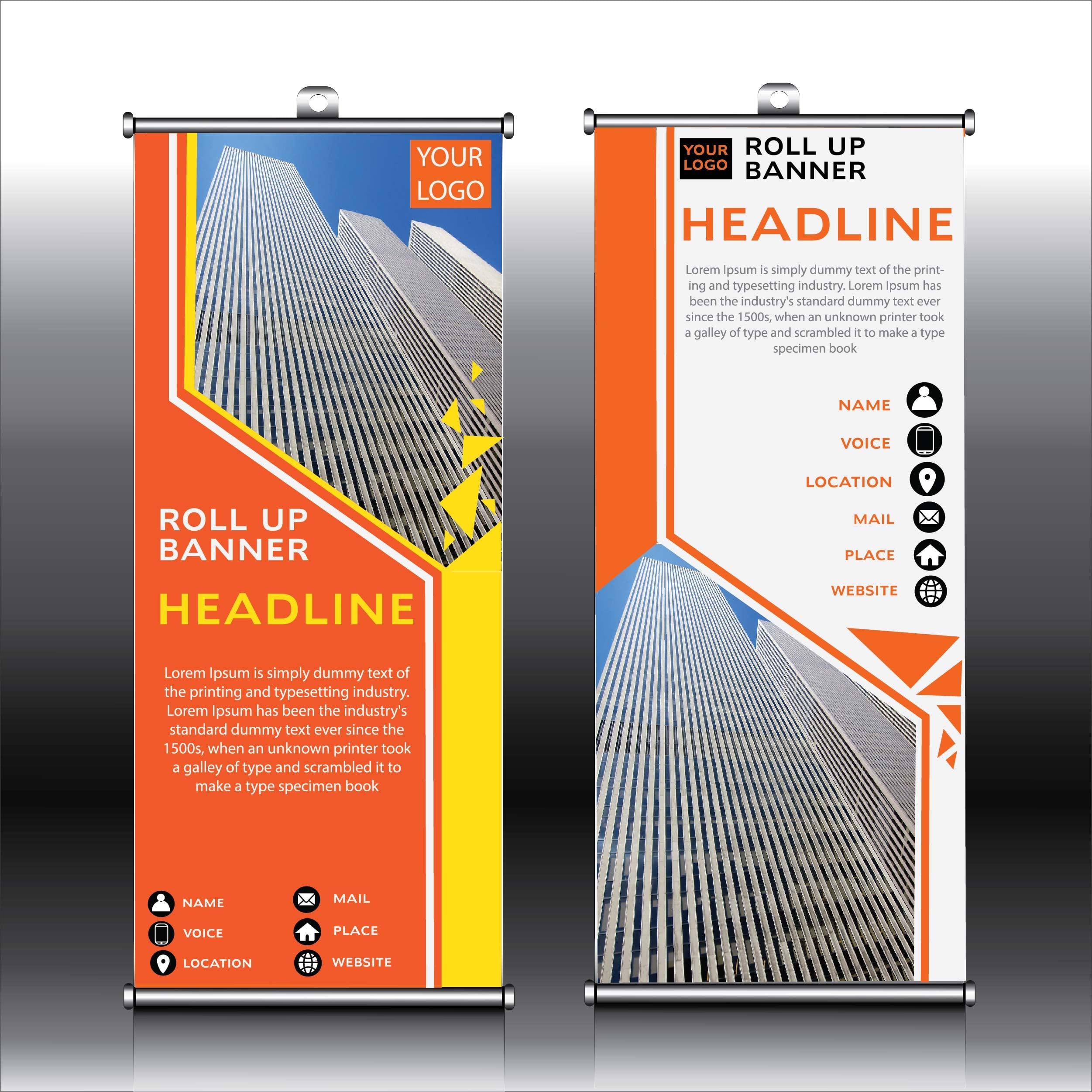 I create Rollup Banners Creatively and quickly. 