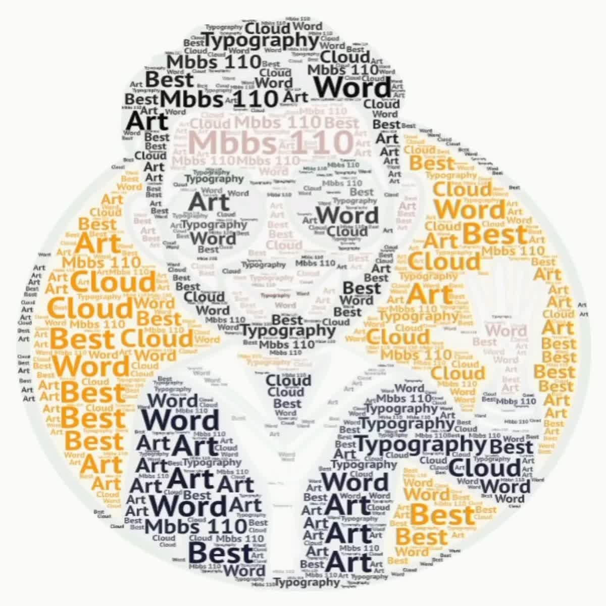 I will create amazing word cloud art and typography