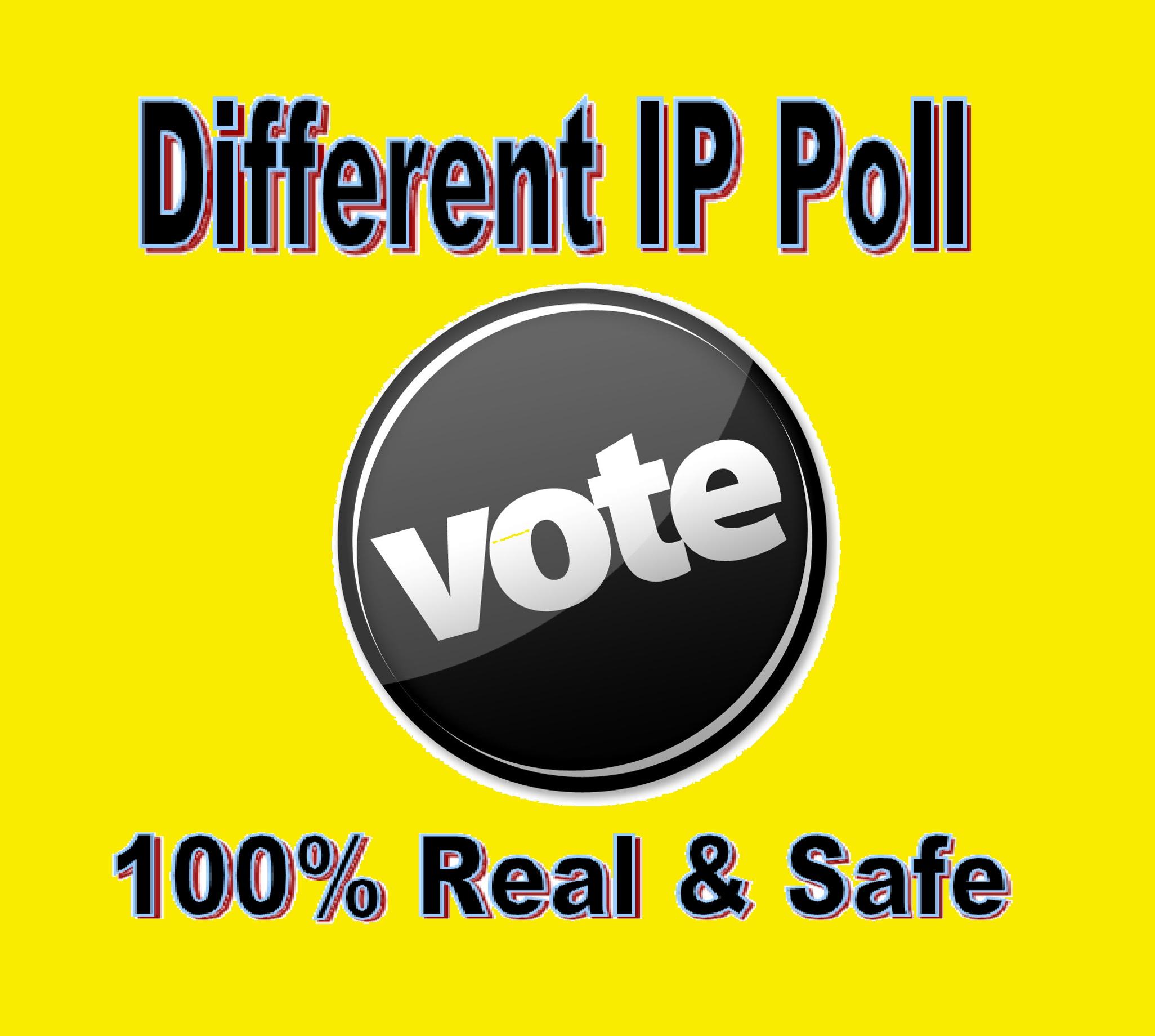 Promote 1000 HQ Different IP's Votes IN Your Online Contest 