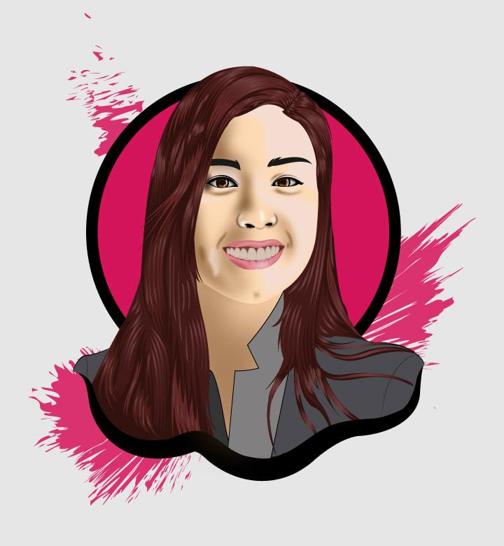 I will draw headshot unique cartoon portrait vector illustration
