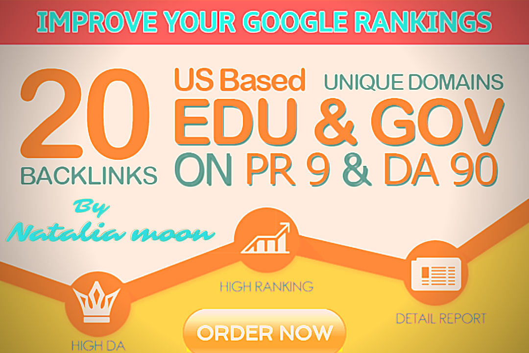 Get 20 edu gov high profilr backlink for boost your website and rank fast page. 