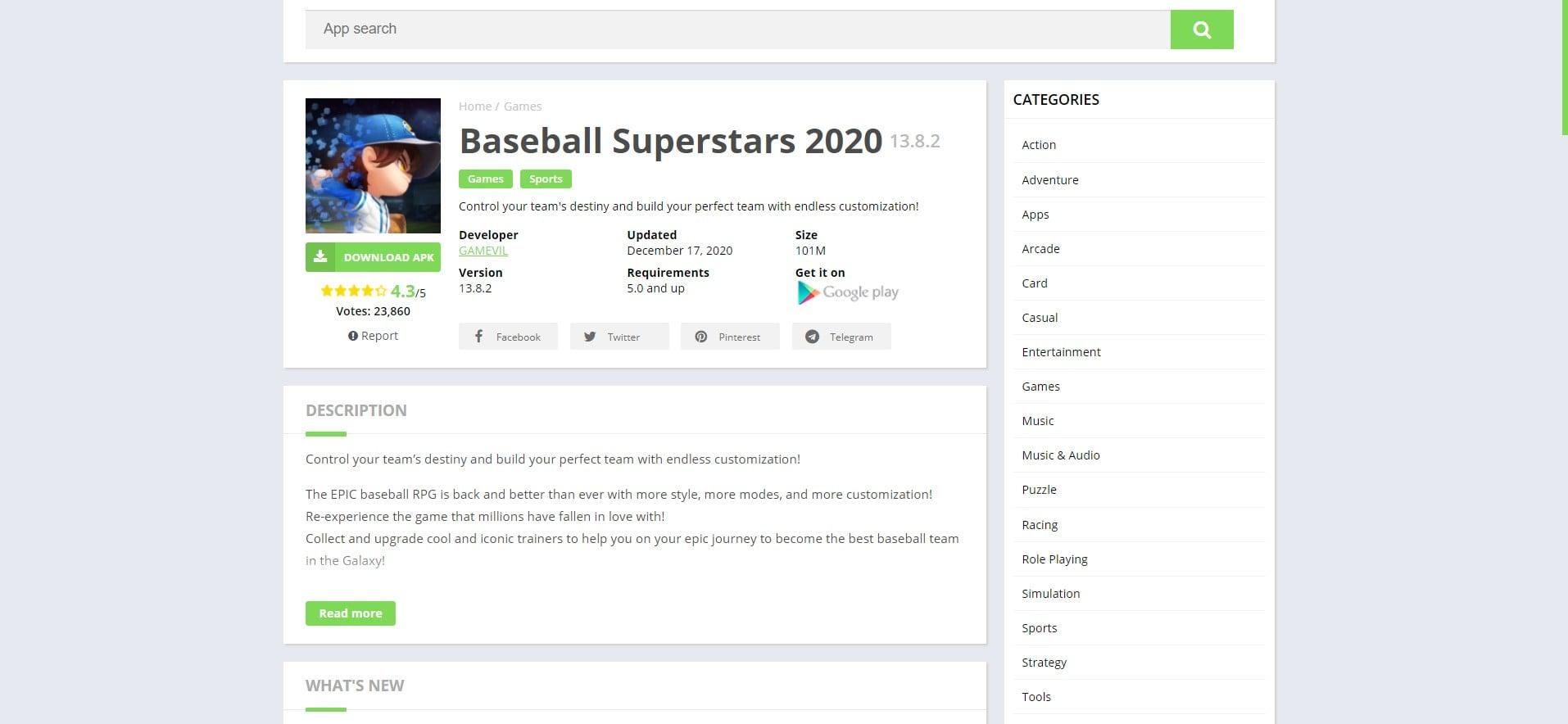 I will build an apk downloads website for you