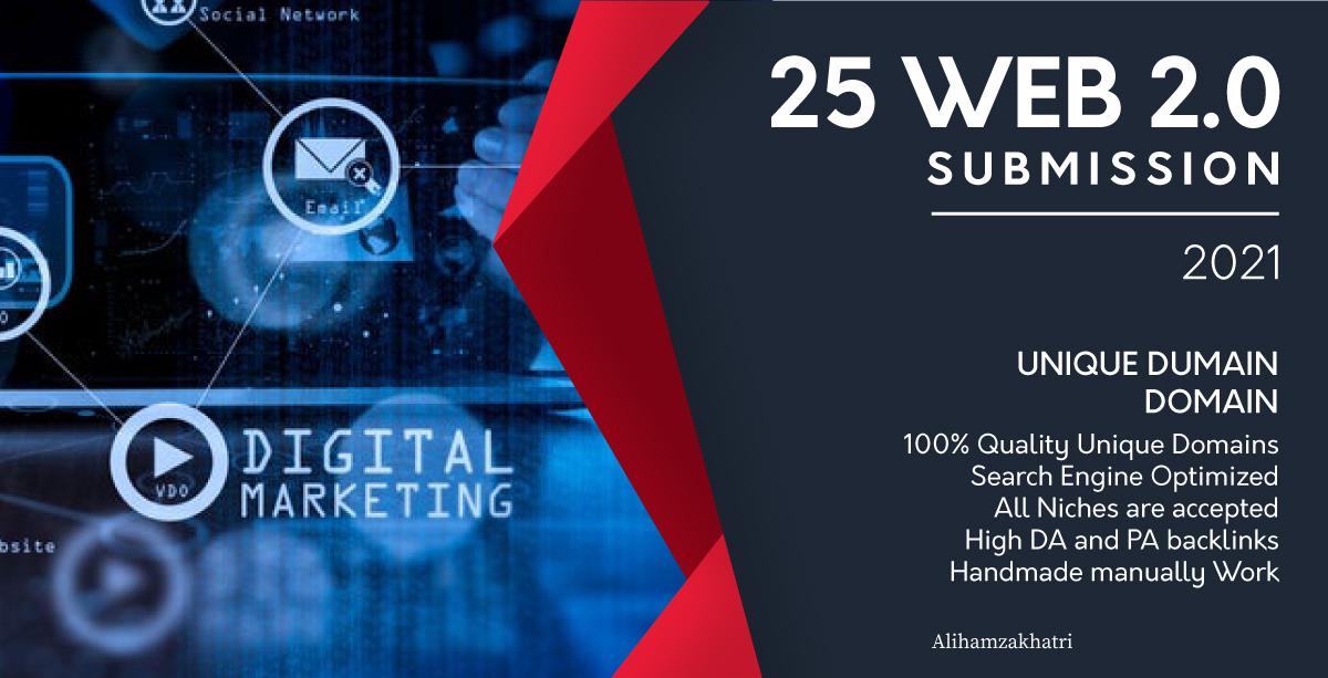 I will rank your blog with 25 web 2.0 backlinks