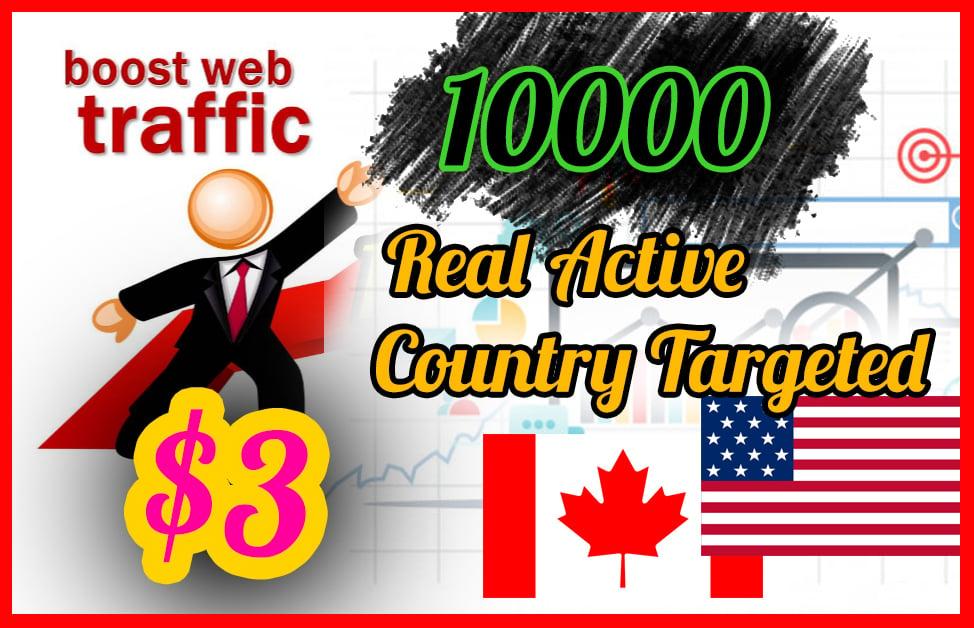 100,00 Real Active Targeted Country Website Traffic For 10 Days Quikly