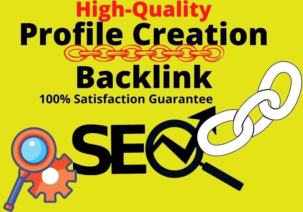 50 High-Quality High DA PA Authority Site social profile backlinks 