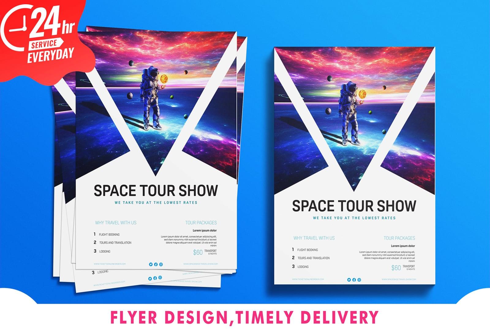 I will design clean,attractive flyers