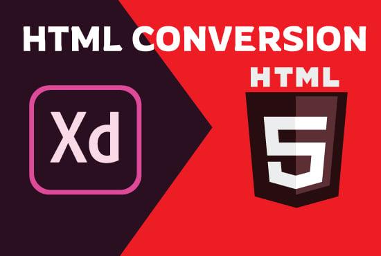 I will design responsive web site or home,landing page xd to html