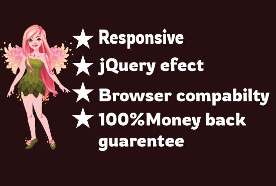 I will design responsive web site or home,landing page xd to html