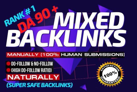 50 Manually Mixed Backlinks High Authority Permanent DoFollow link building Rich your site On Google