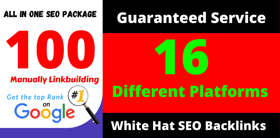 Skyrocket Your Site Into TOP Google Rankings With 100 All in One SEO Manual Link Building Package 