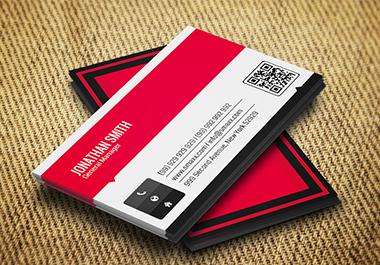 I will design a modern and unique business card