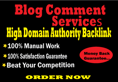 I will create 80 blog comment seo backlink with high quality Da Pa in manually 