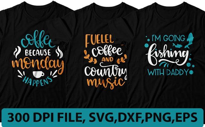 I will make creative typography t-shirt design with svg cutting file