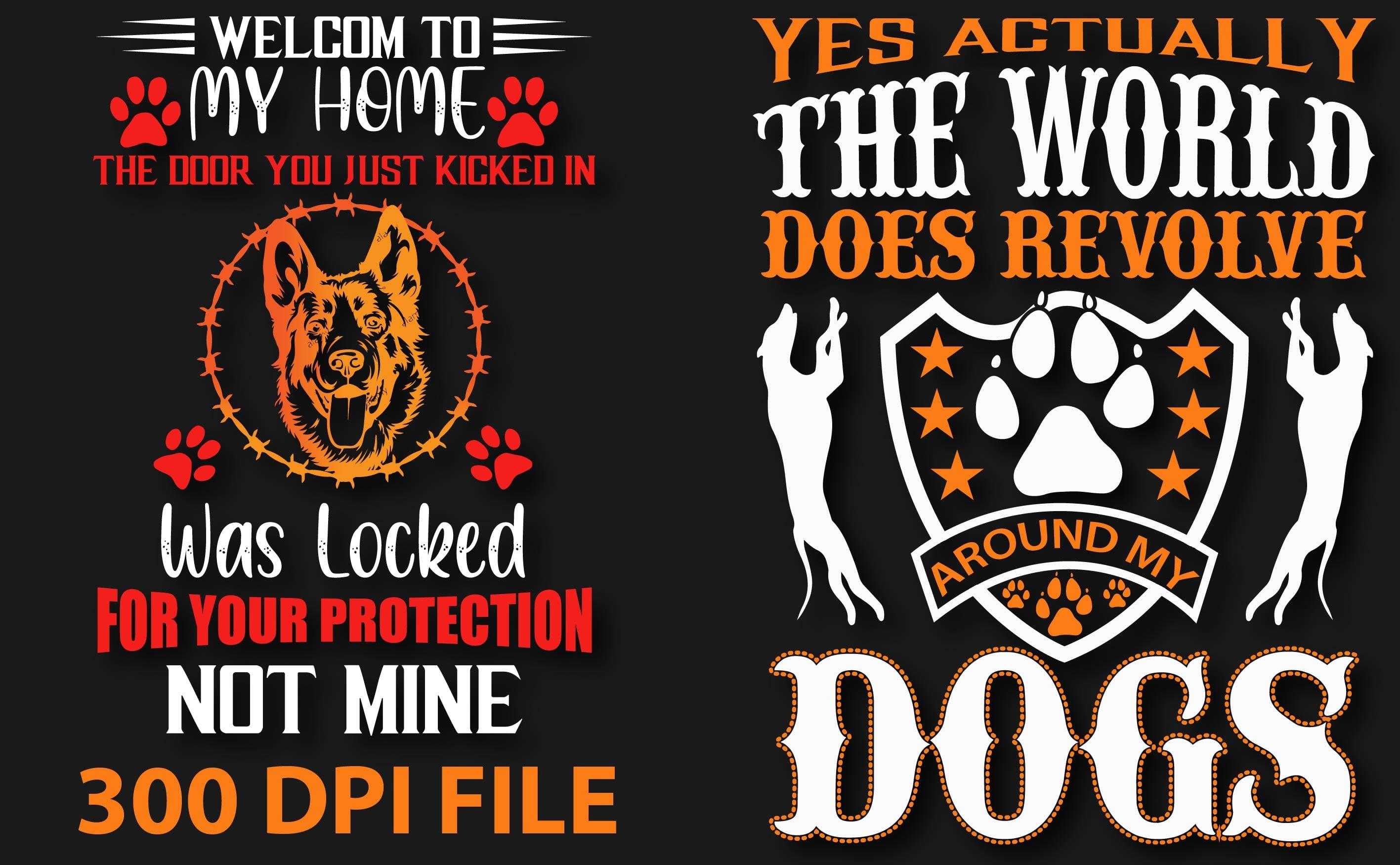 I will make dog T-shirt design