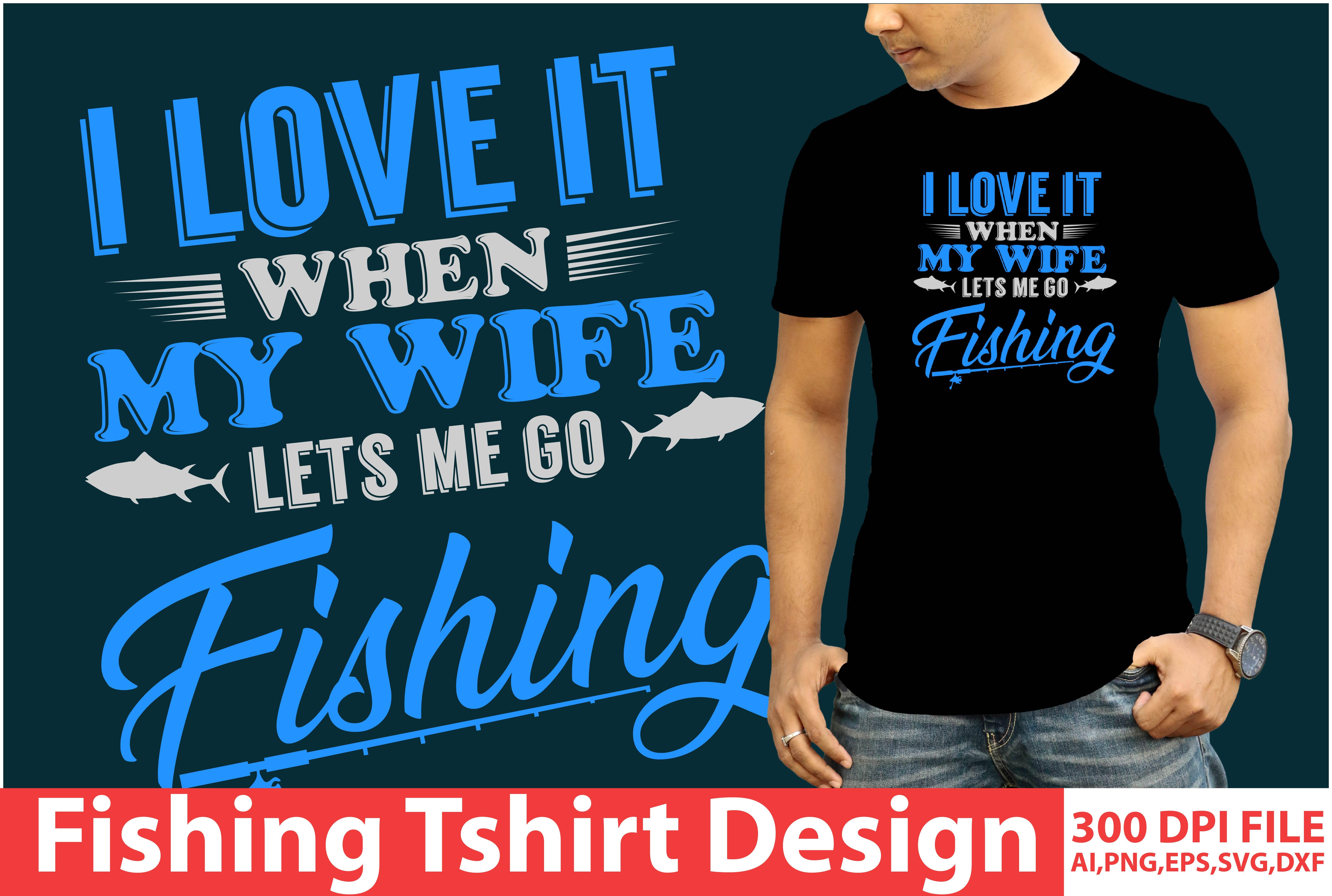I will make fishing T-shirt design
