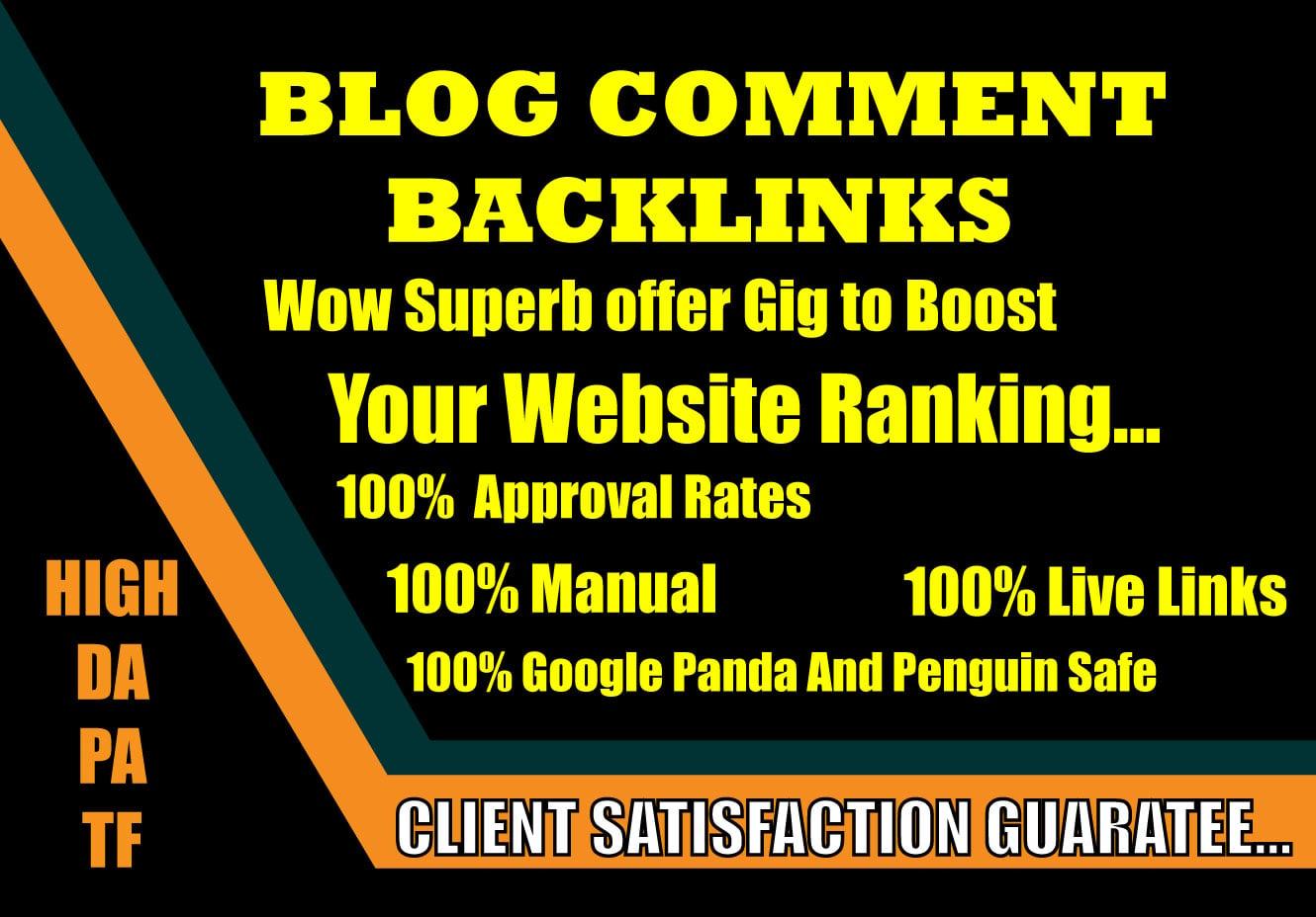 I Will Create 100 Blog Comments + 100 Social Bookmarks Dofollow Backlinks High Authority