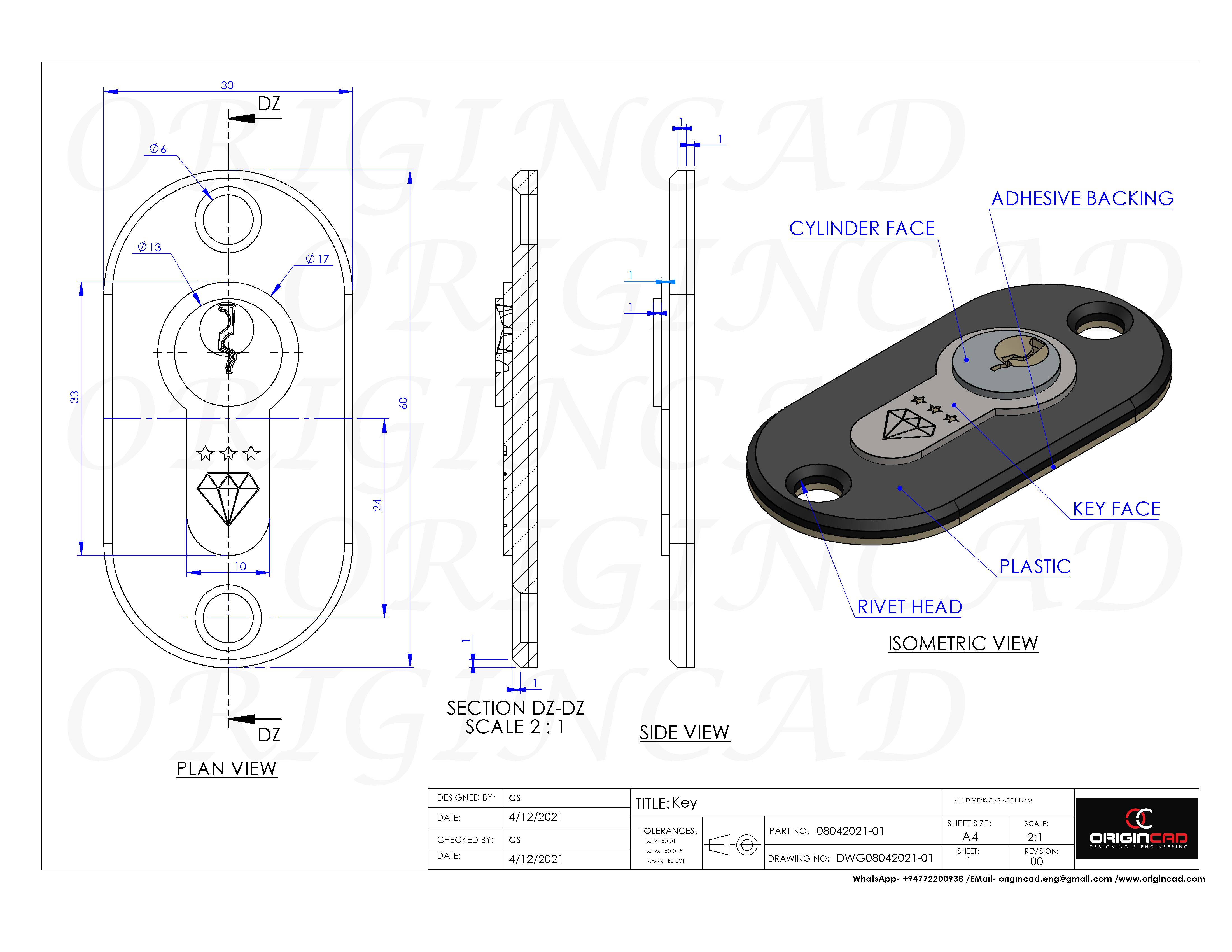 I will do a cadl design with full detail drawings