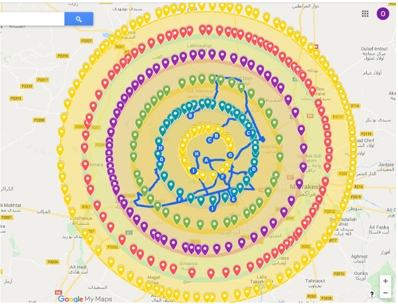 I will make 2000 google point map citation for local business