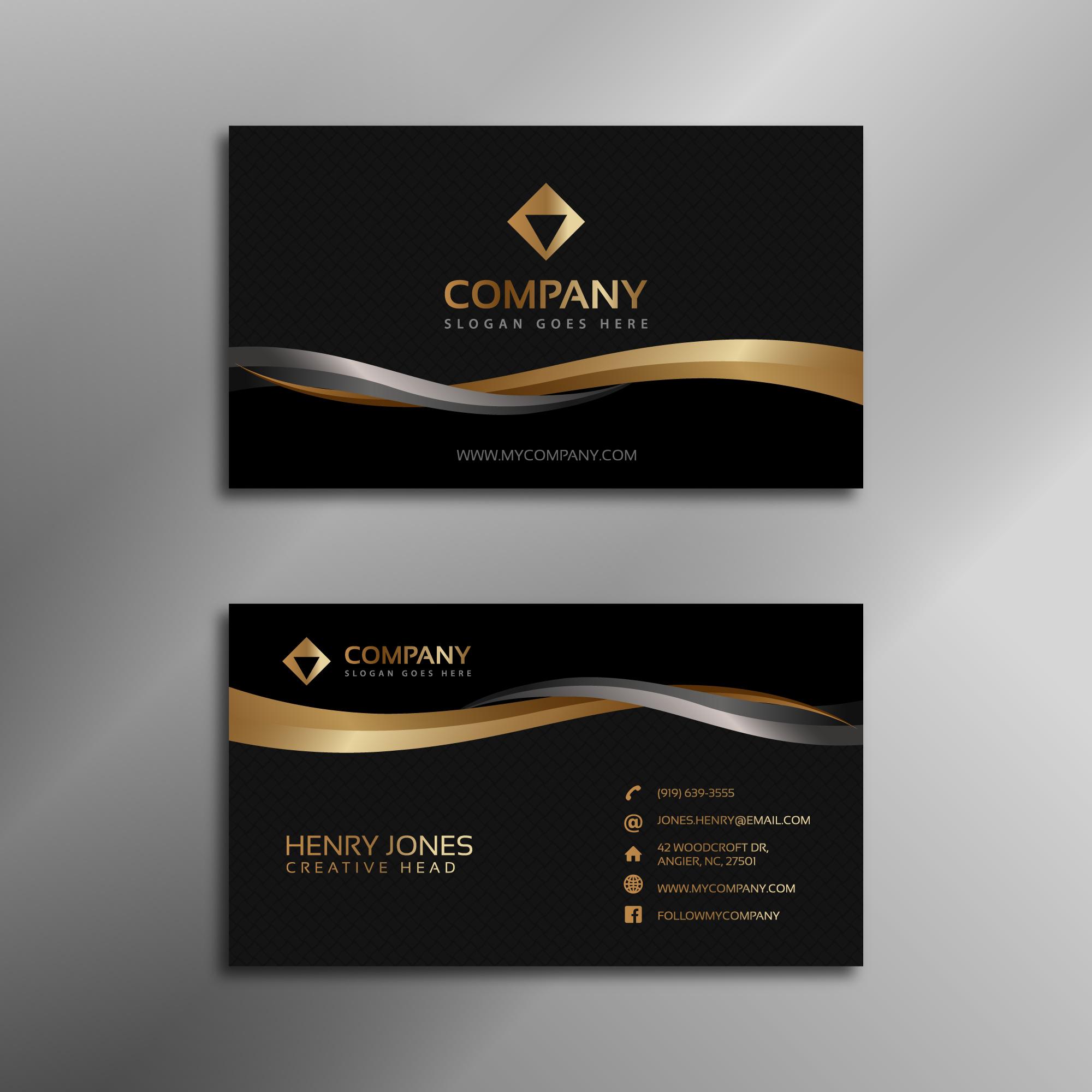 I will create professional business card design ready for print