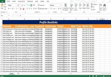 Bump Your Site With High Quality DA Manual Profile Backlinks on Google 1st page