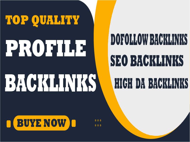 I will create 100 High Quality Dofollow SEO Profile Backlinks, Link Building service