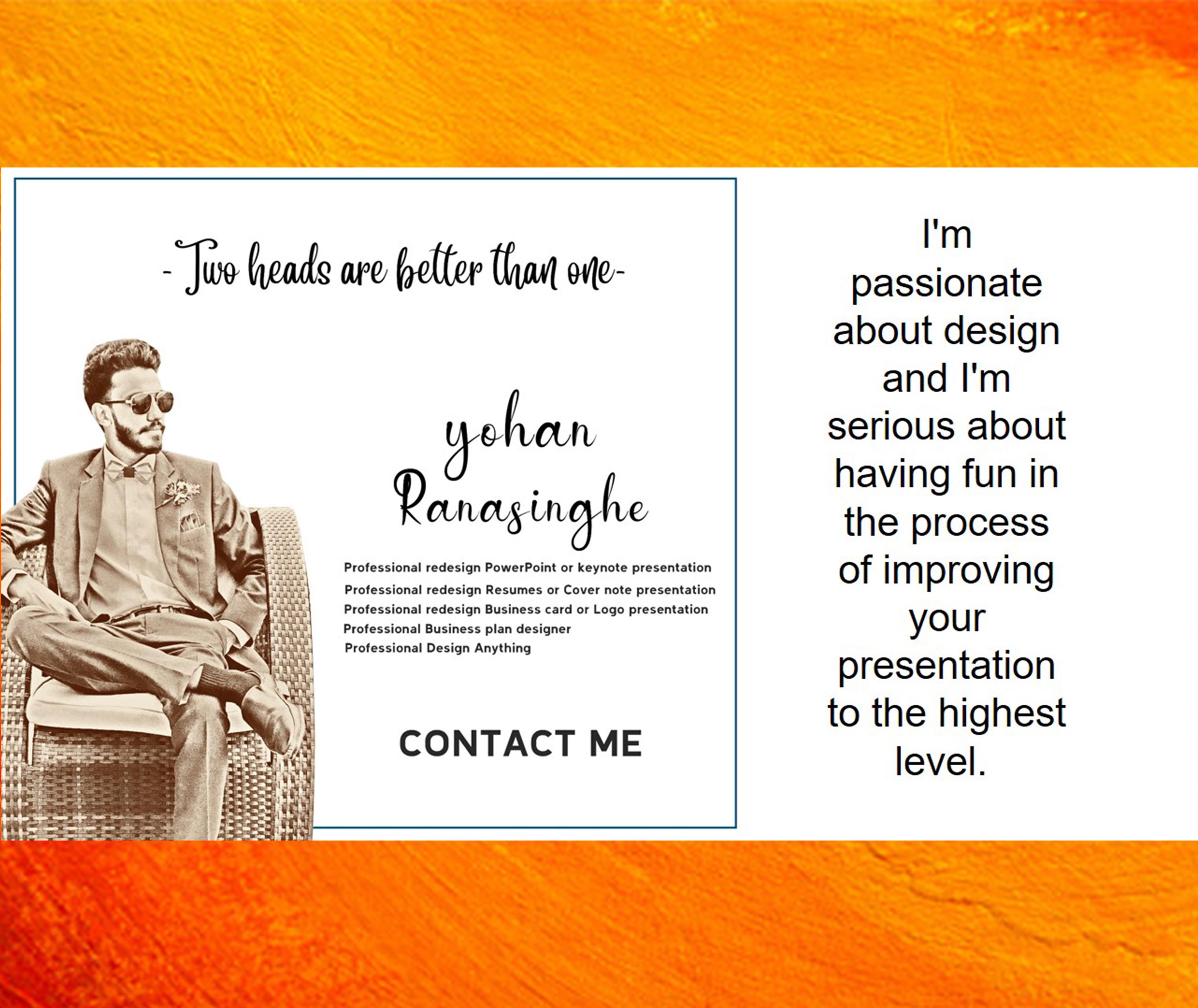 Design PowerPoint or keynote presentation