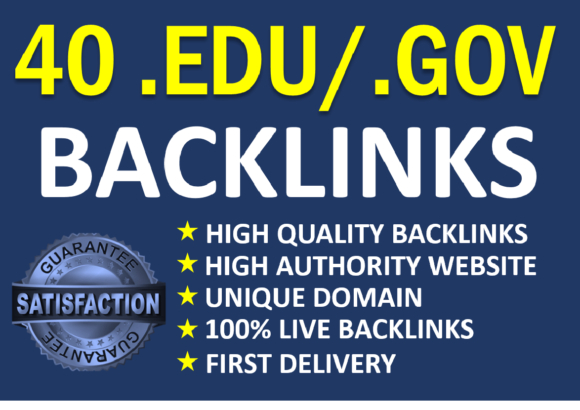 I will manually do 40 .EDU/.GOV Backlinks 2021