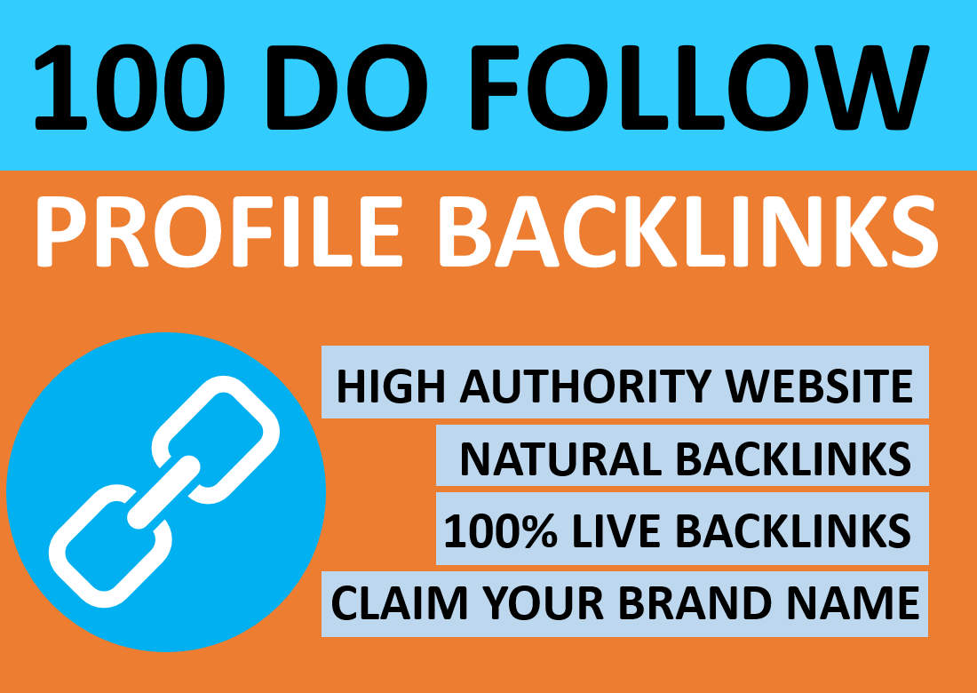 Manually Create 100 High Authority Profile Back-links on your website 
