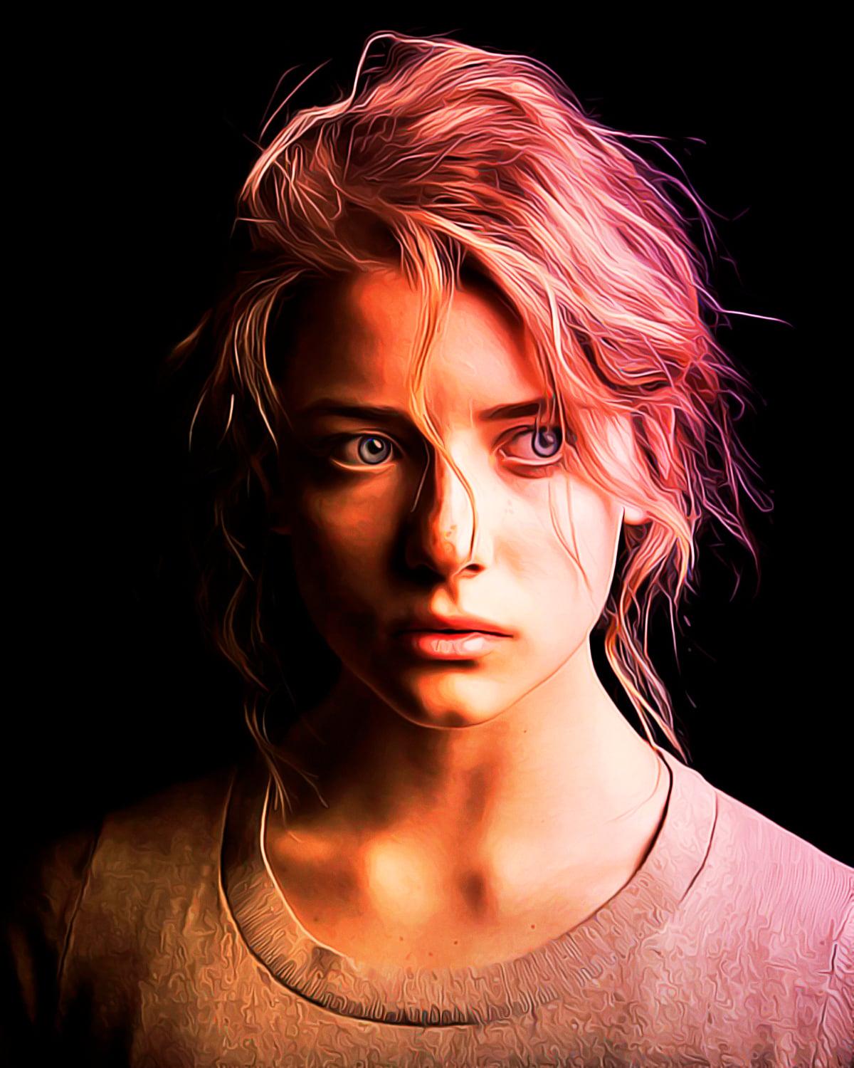 I will draw realistic digital oil painting from your photo