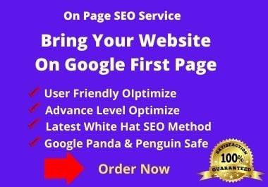 I will Optimize Your Website SEO With White Hat Techniques for google top ranking