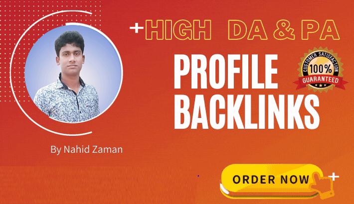 I will create 99+ Dofollow Profile Backlinks