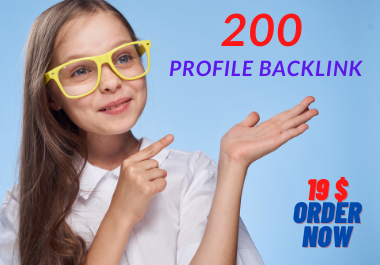 I will Manually create 200 dofollow profile backlinks -2021
