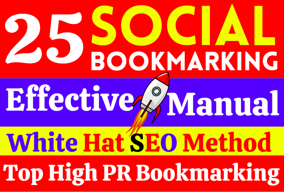 Create 25 High Quality Social Bookmarking Do Follow SEO Live Backlinks for Google Ranking permantly 