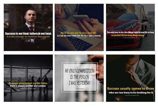  design motivational or inspirational 10 quotes images for instagram