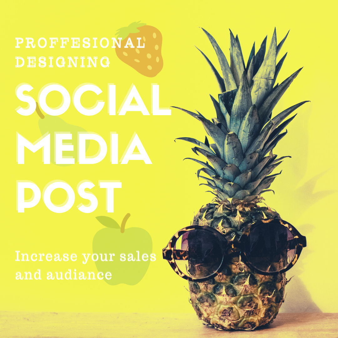 I will design eye catchy 5 social media post or animated post 