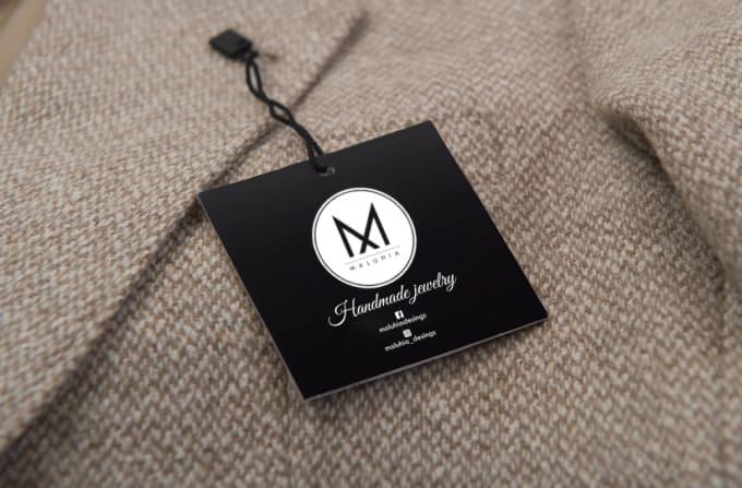 I will design clothing labels or tags