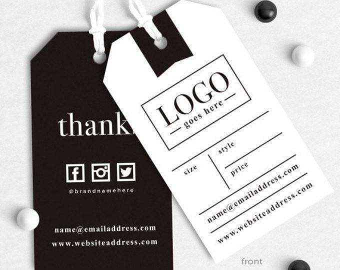 i made the business tags and labels 