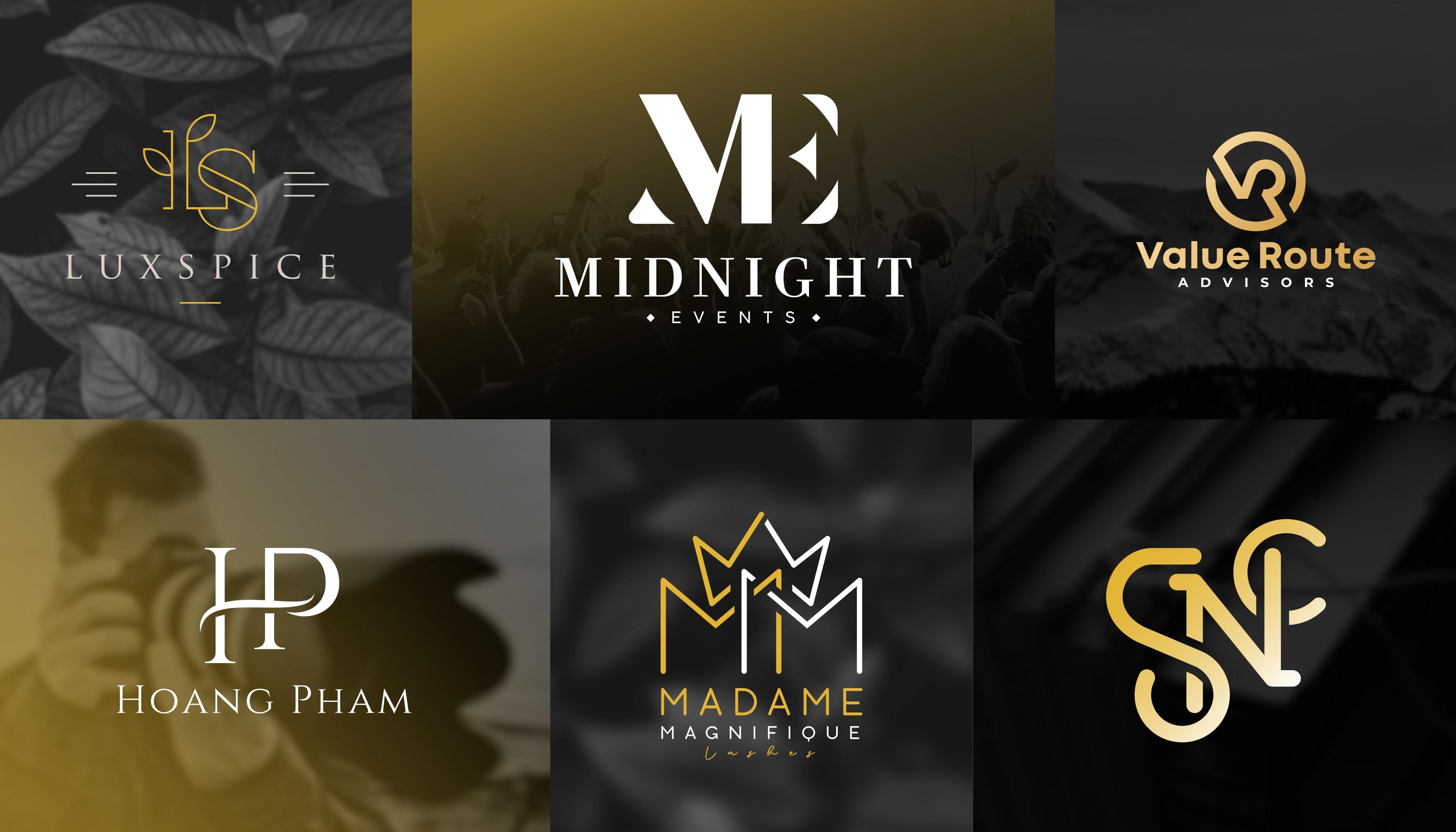 I will design a monogram initials text logo