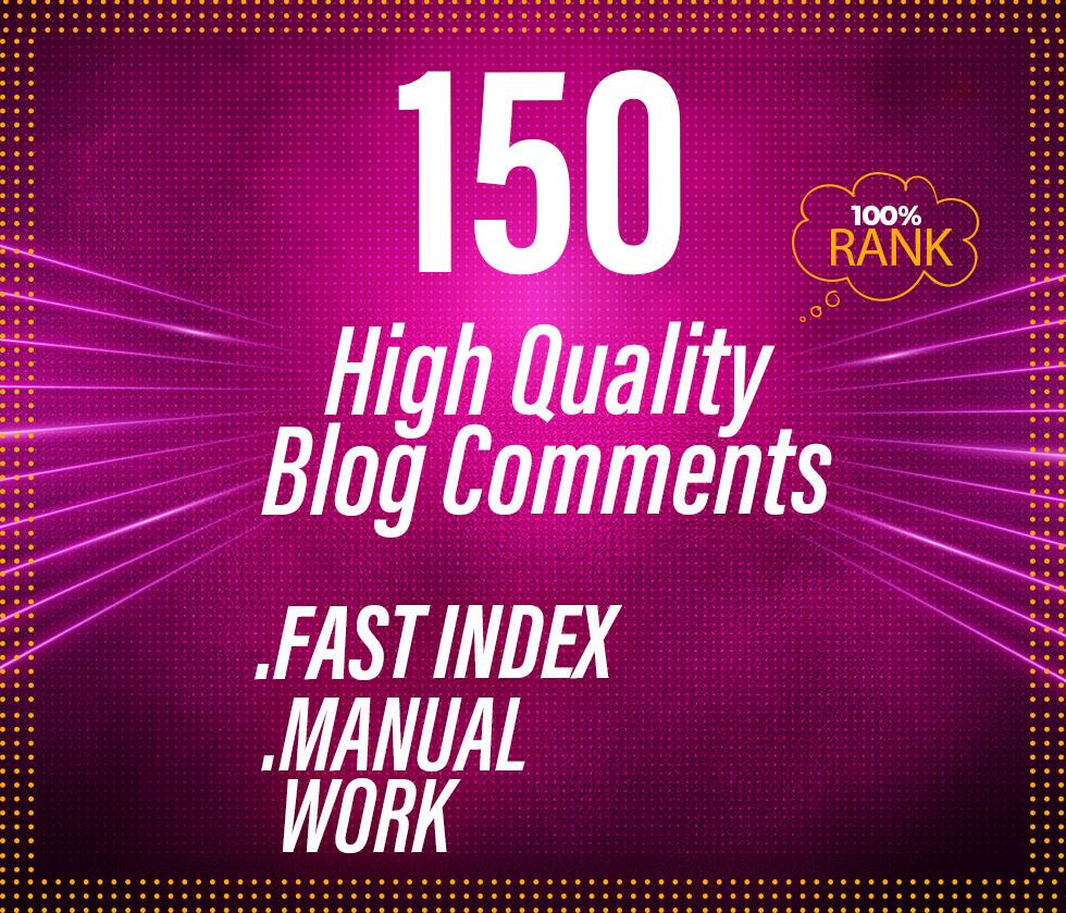 I will 150 blog comments link building SEO dofollow backlinks