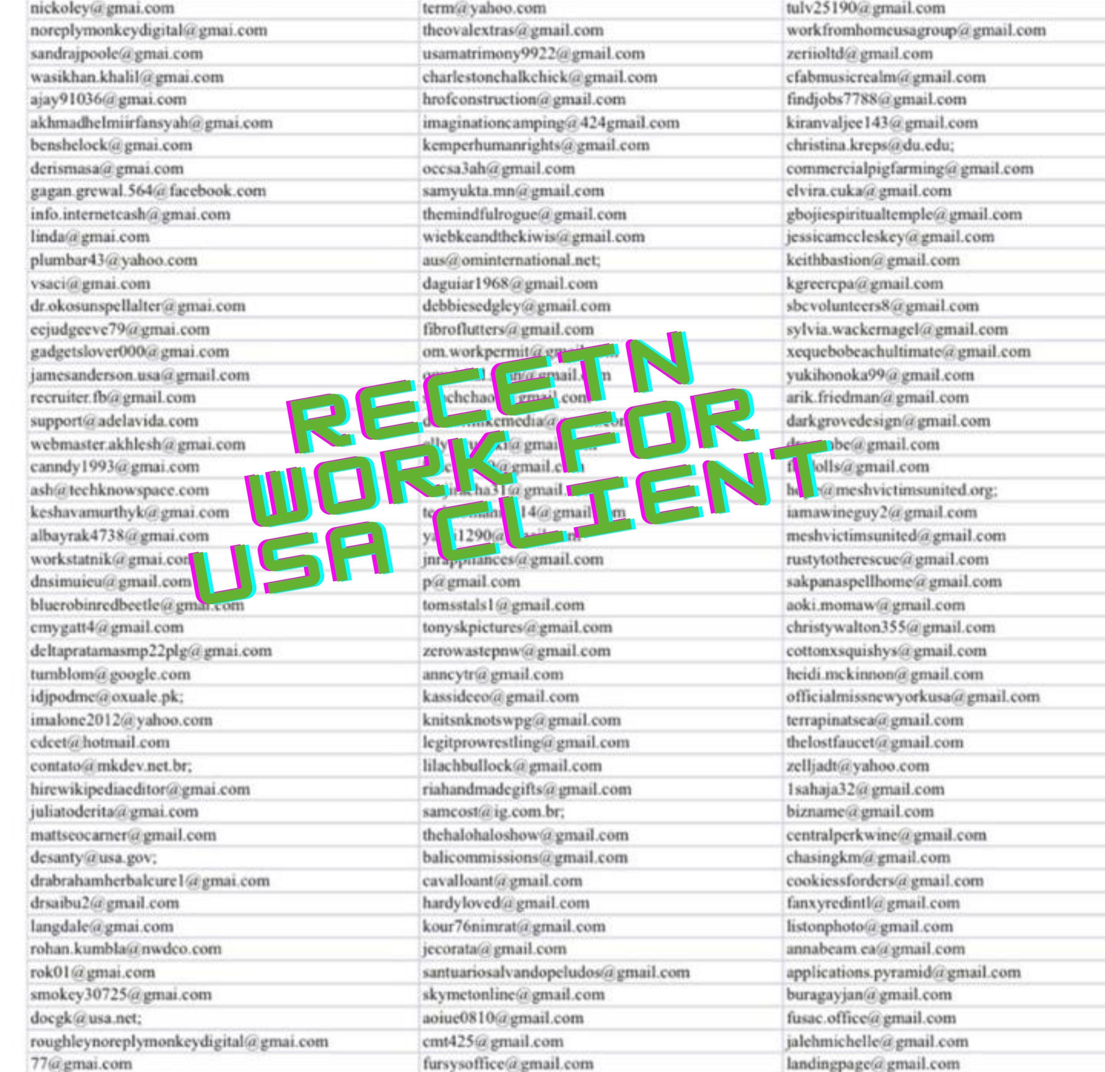 I will collect and provide 1500 niche targeted emails list